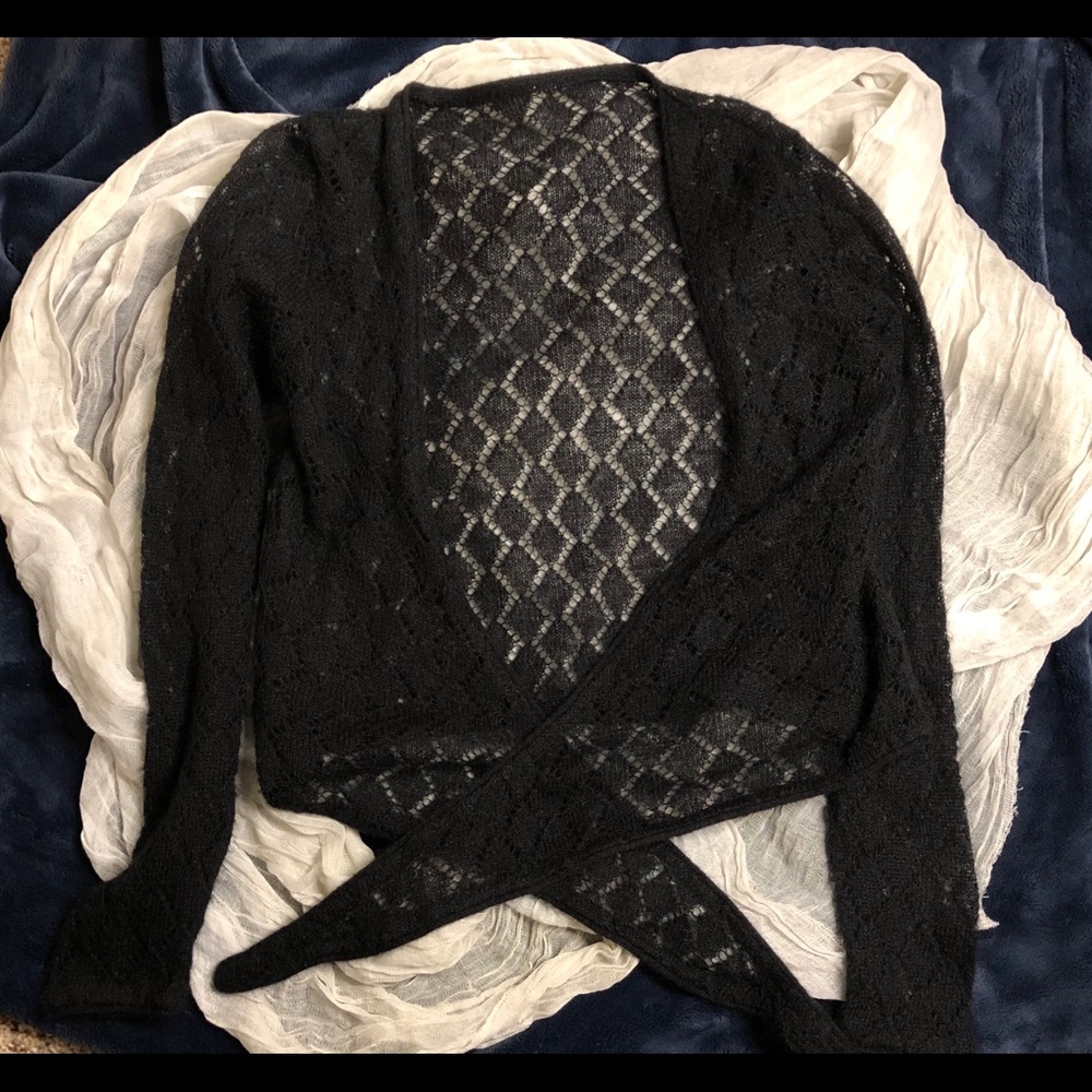 Black Sheer Top
